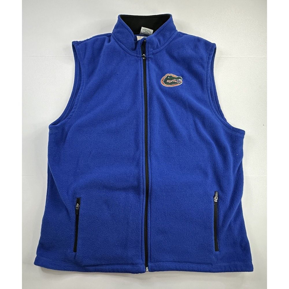 Florida Gators Stadium Fleece Vest Large Chest‎ Logo Pockets